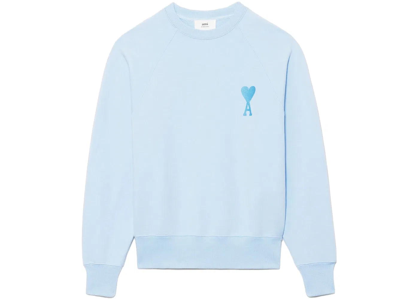 Мужской свитшот с длинным рукавом Crewneck Ami Paris, Sky Blue