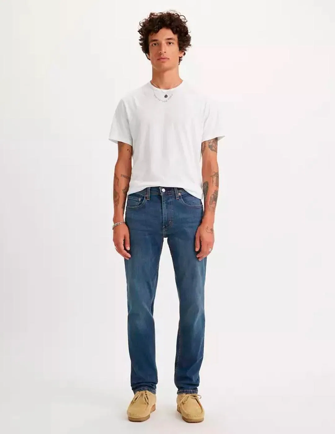 Мужские джинсы с узким кроем Levi's 502, Pastellblau — фото 2