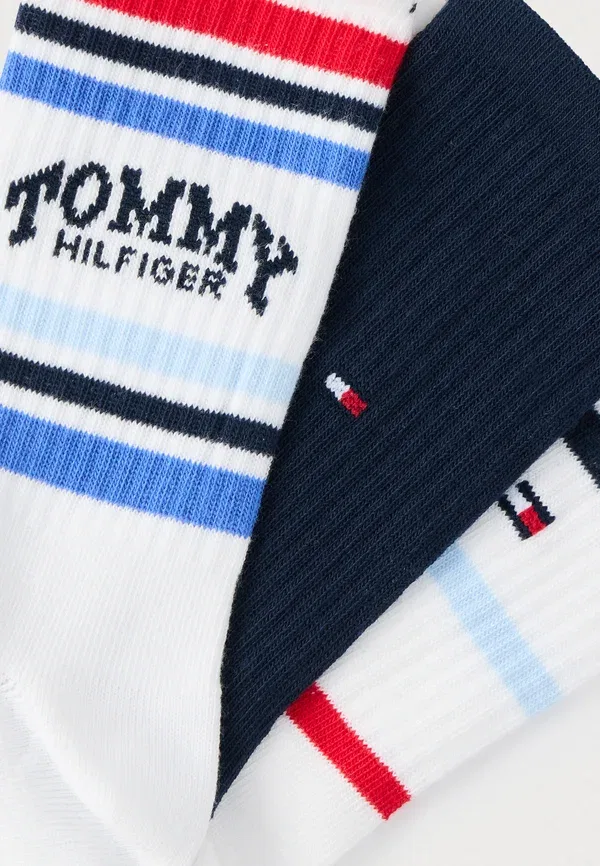 Носки полосатые Tommy Hilfiger, белый/синий/мультиколор — фото 2