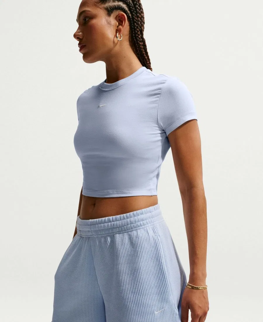 Женские шорты свободного кроя с завязкой Nike, Hydrogen Blue/Sail — фото 2
