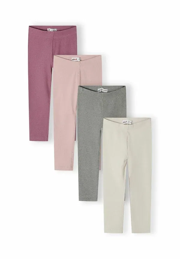 Леггинсы из хлопка 4-pack comfort fit Minoti Lilac, фиолетовый/серый/сиреневый