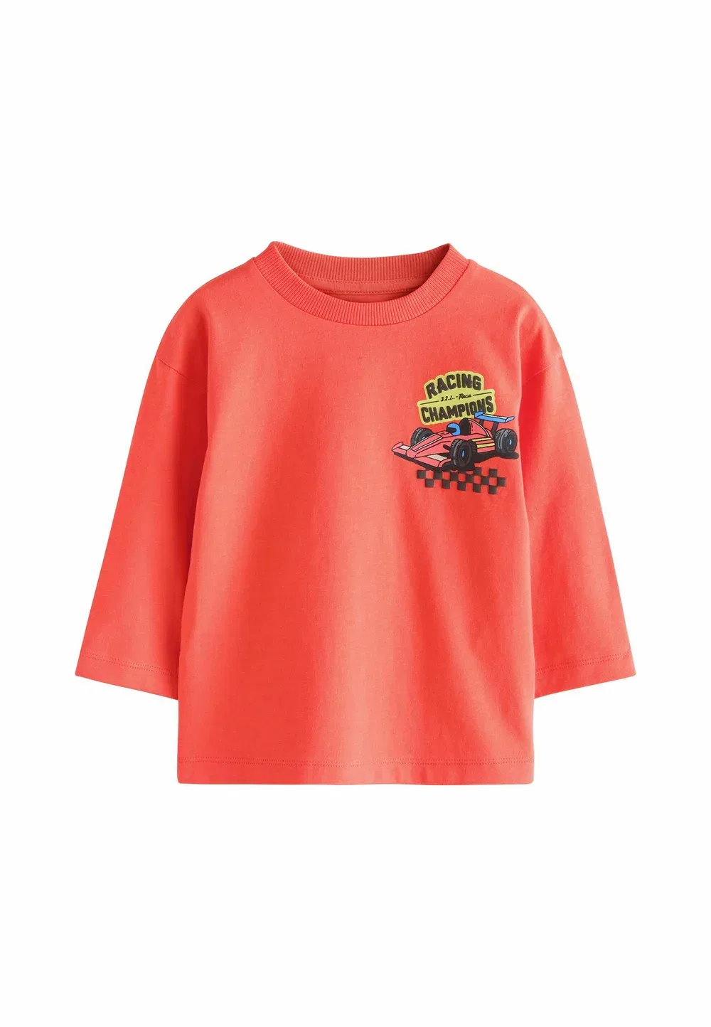 Футболка с длинными рукавами и графическим принтом, стандартного кроя Next, Red Racing Car