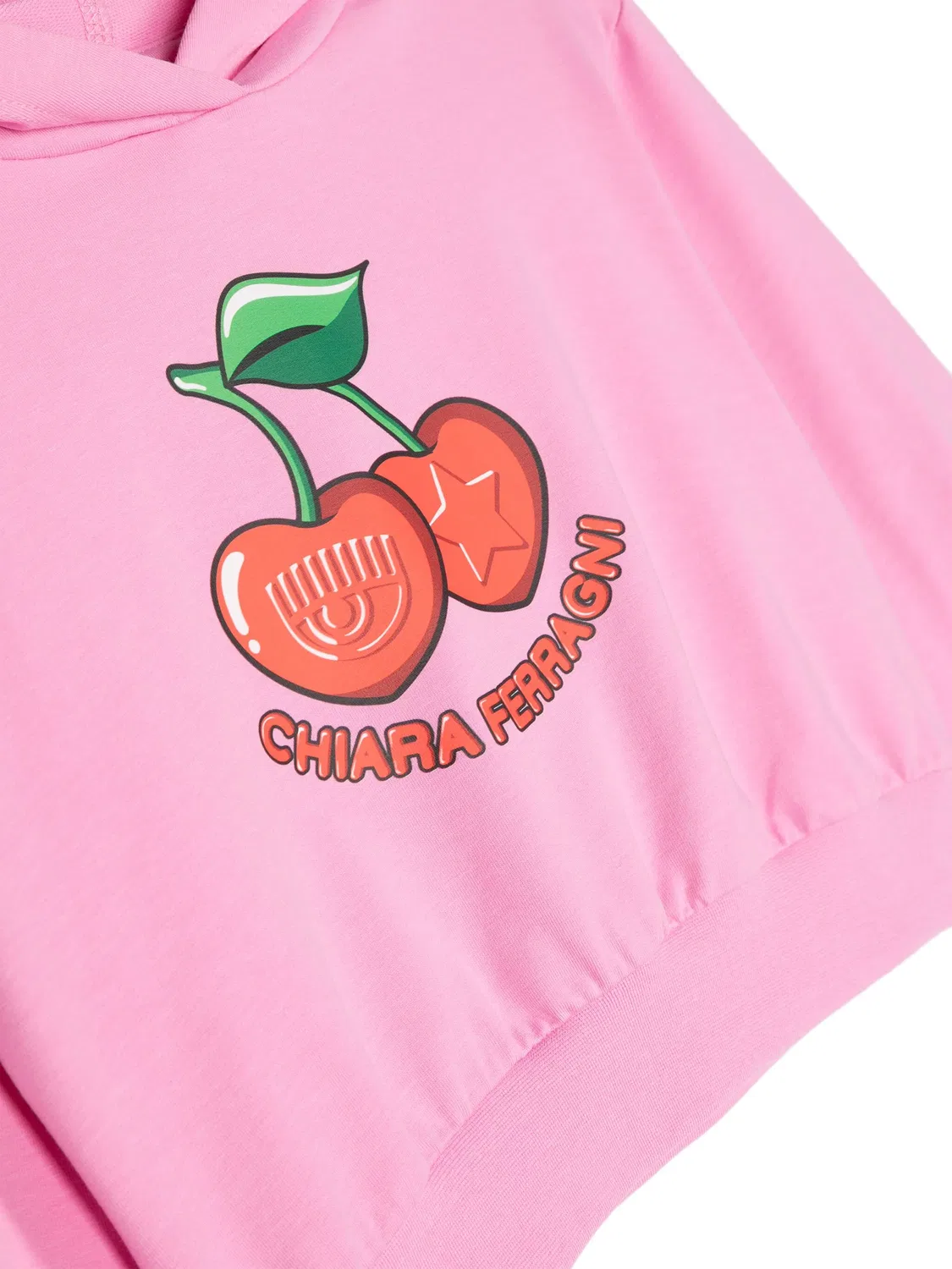 Худи с вишневыми принтами Chiara Ferragni, розовый — фото 2