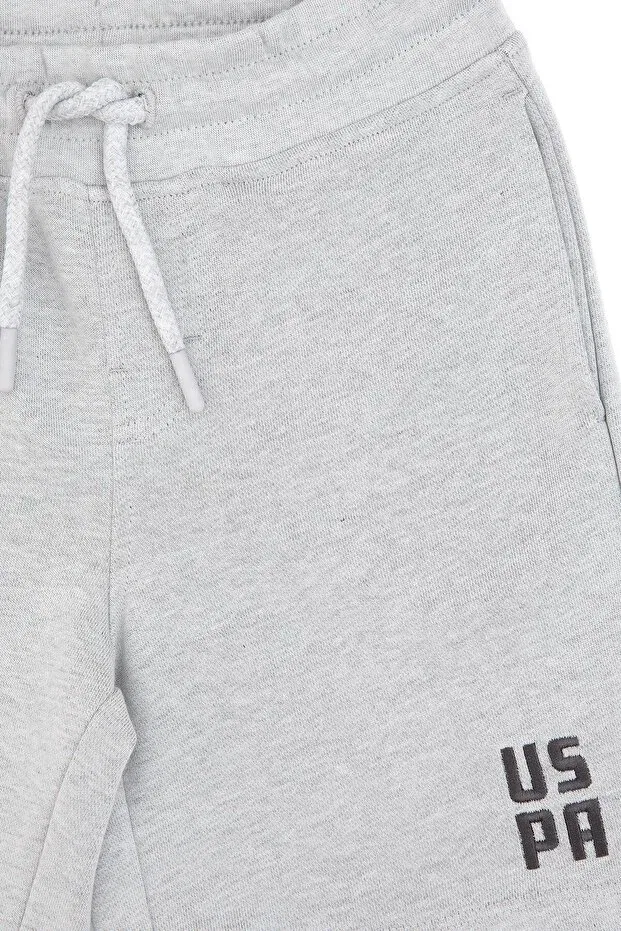Детские шорты для мальчиков трикотажные U.S. Polo Assn., Gray Melange — фото 4