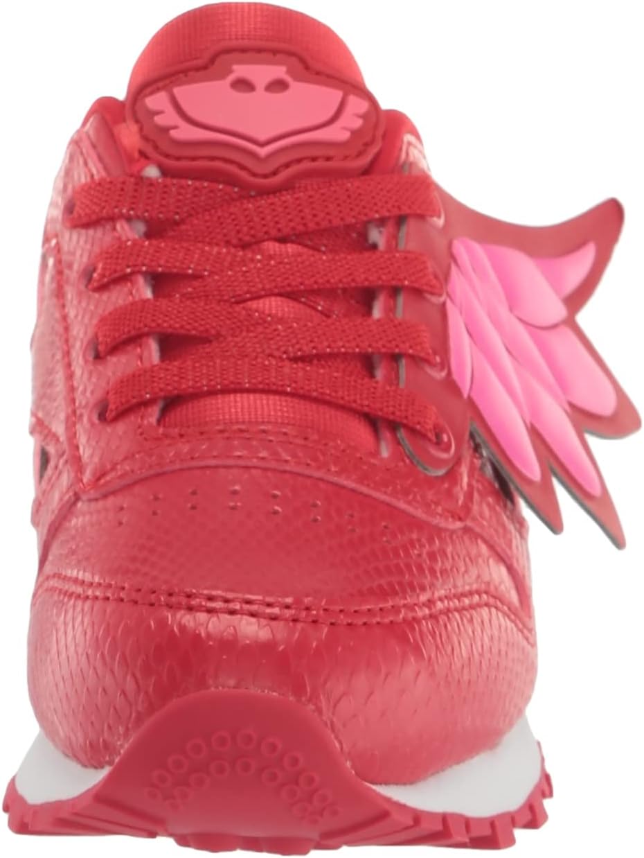 Детские кроссовки Reebok Classic Leather, красный/розовый — фото 2