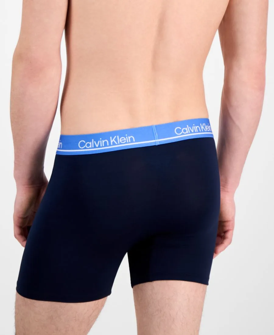 Calvin Klein Мужские боксеры из микрофибры с влагоотводящими свойствами, комплект из 3 штук — фото 4