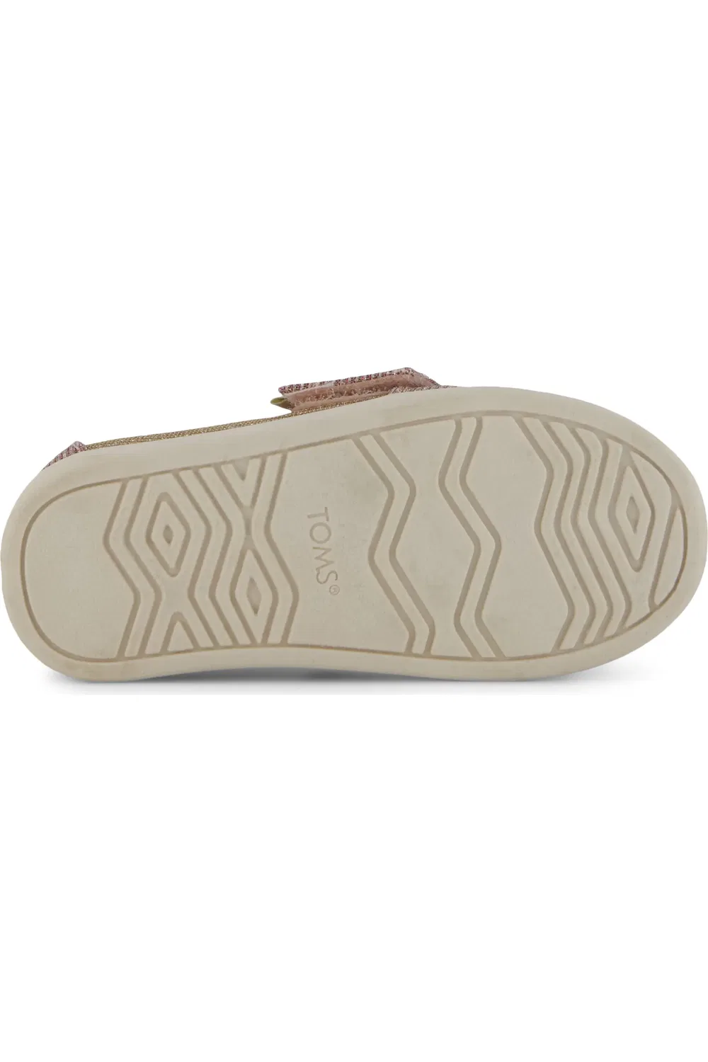 Детские кеды slip-on на регулируемой липучке Alpargata TOMS, Rose Glitter Corduroy — фото 4