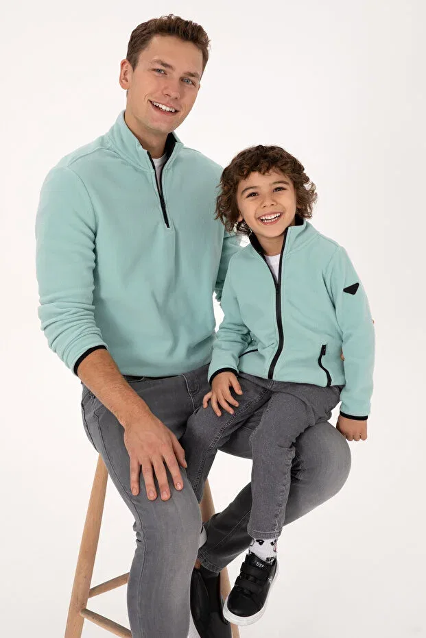 Детский кардиган для мальчиков с длинным рукавом U.S. Polo Assn., Mint — фото 3