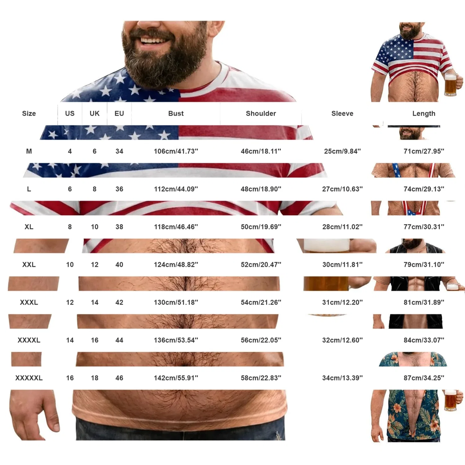 Мужская футболка с принтом 3D Muscle Faux T-Shirt, Z2*giallo — фото 4
