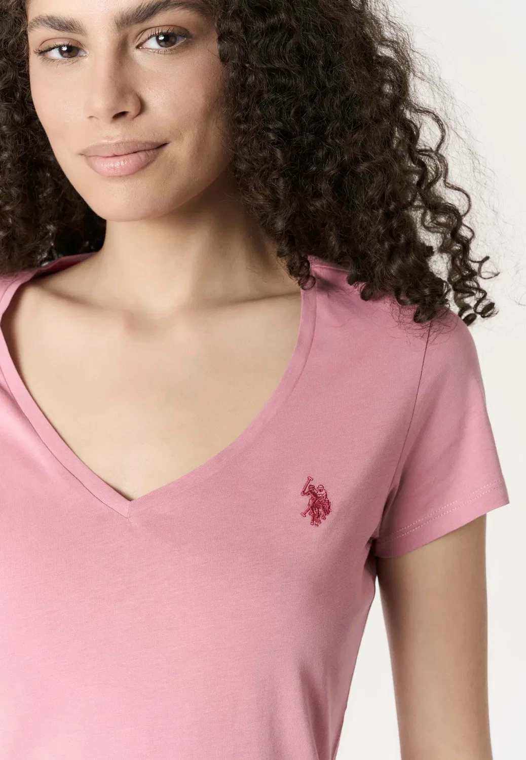 Простая футболка U.S. Polo Assn., Rosa — фото 4