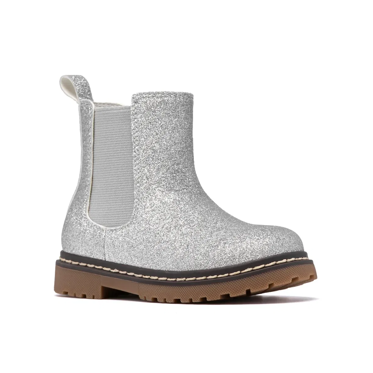 Детские челси с металлическим эффектом Adelaidefly Clarks, Silver — фото 4