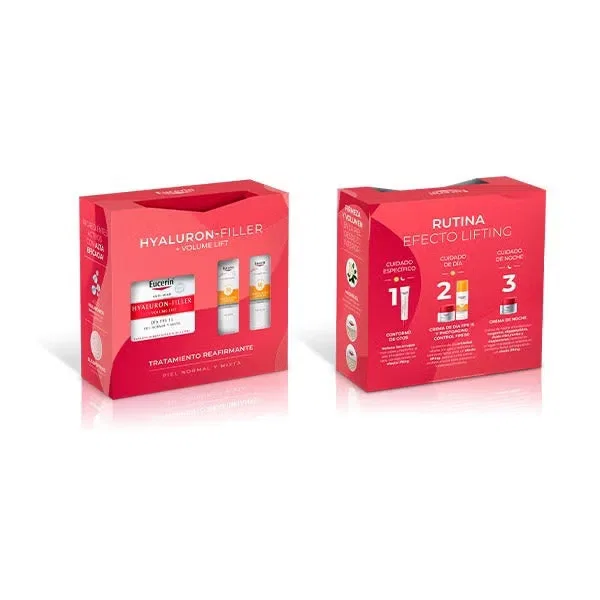 Набор кремов EUCERIN Hyaluron-Filler Volume Lift с SPF 15 и SPF 50+ 1 шт
