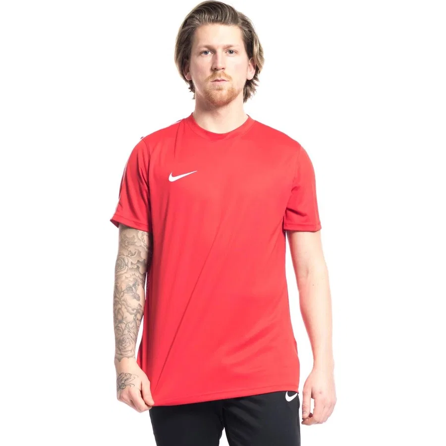 Футболка спортивная с технологией Dry и вентиляционной спинкой Nike Park 18, Красно-черный
