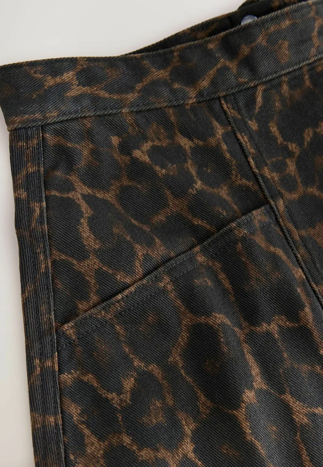 Длинная джинсовая макси-юбка - юбка А-силуэта Next, Leopard — фото 3