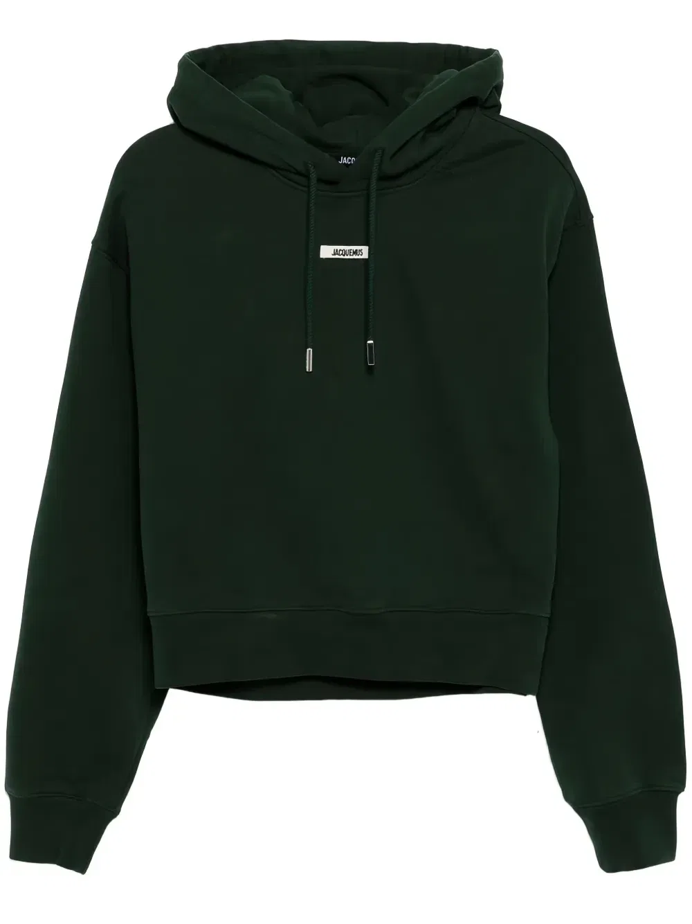 Худи с логотипом-нашивкой и завязками JACQUEMUS, зеленый — фото 2