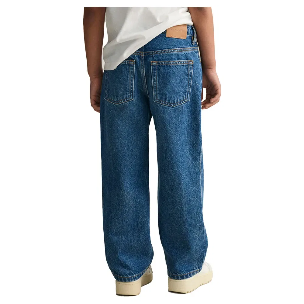 Джинсы Relaxed Fit Gant, синий — фото 2