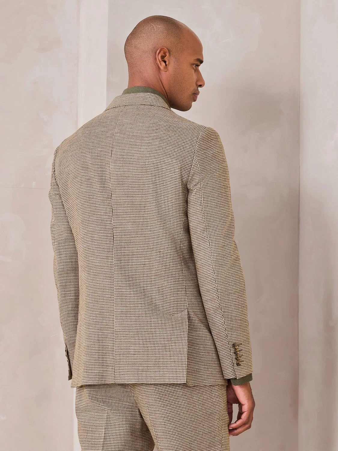 Пиджак с узором Puppytooth, Regular Fit, Brown N. Next, коричневый — фото 4