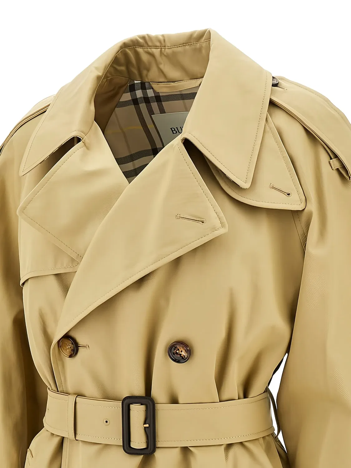 Пальто-тренч Castleford Burberry, архивный бежевый — фото 4