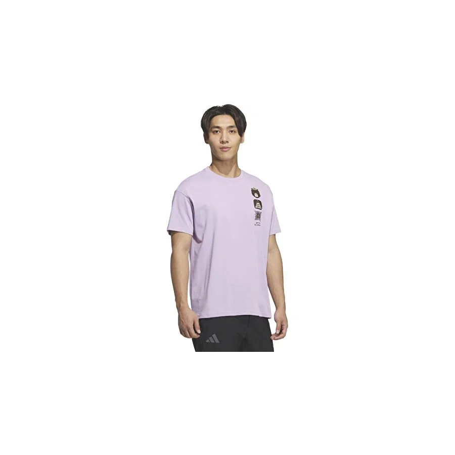 Футболка спортивная с коротким рукавом Terrex Mt Gfx Tee adidas, Фиолетовый