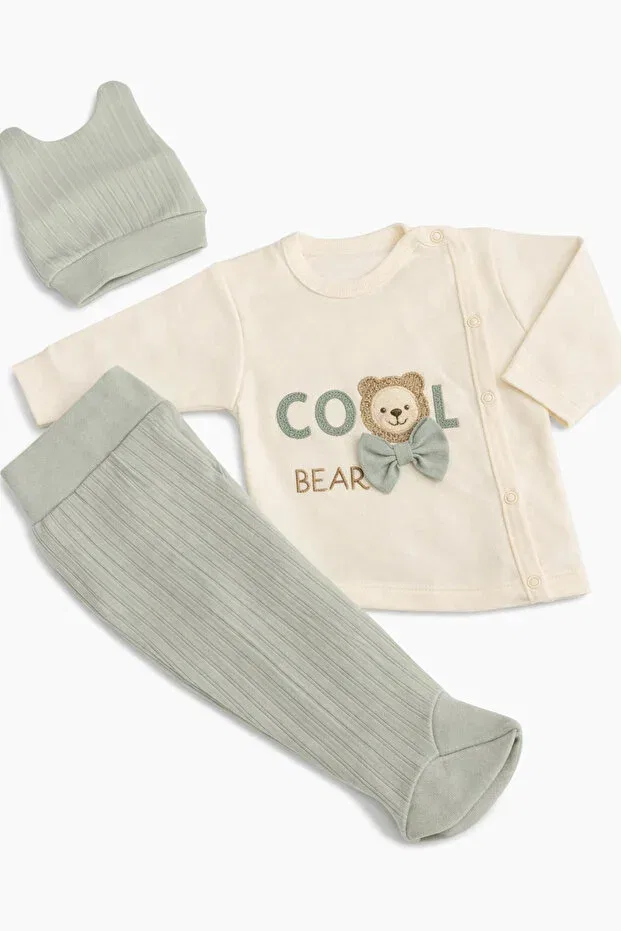 Детский комплект для мальчиков хлопковый Basics Daphkids, Dark Green