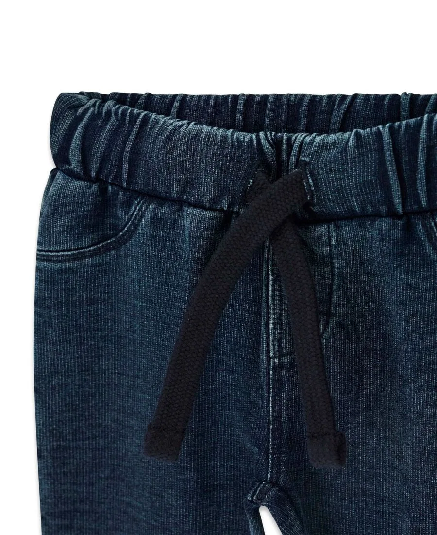 Комплект детский из лонгслива и джоггеров с принтом GUESS, Blue — фото 4