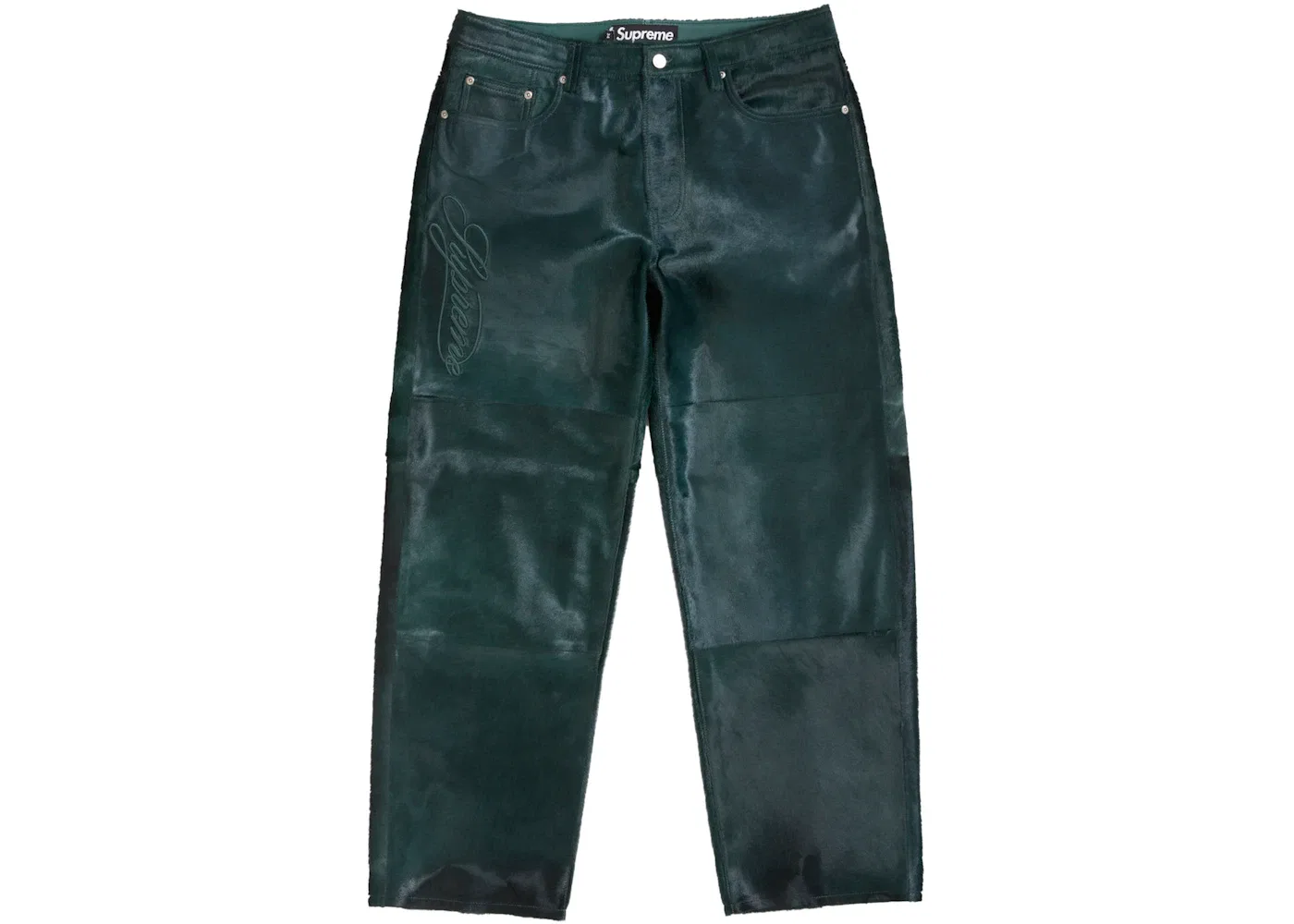 Мужские джинсы свободного кроя Supreme Ponyhair Loose Fit 5-Pocket Jean, Green