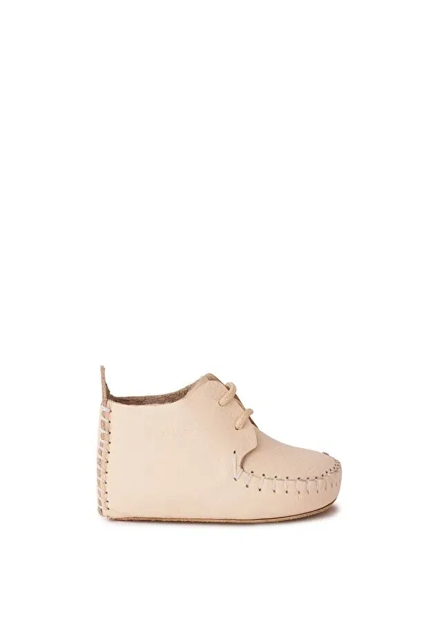 Детские ботиночки для новорожденных кожаные Torun Kids, Cream