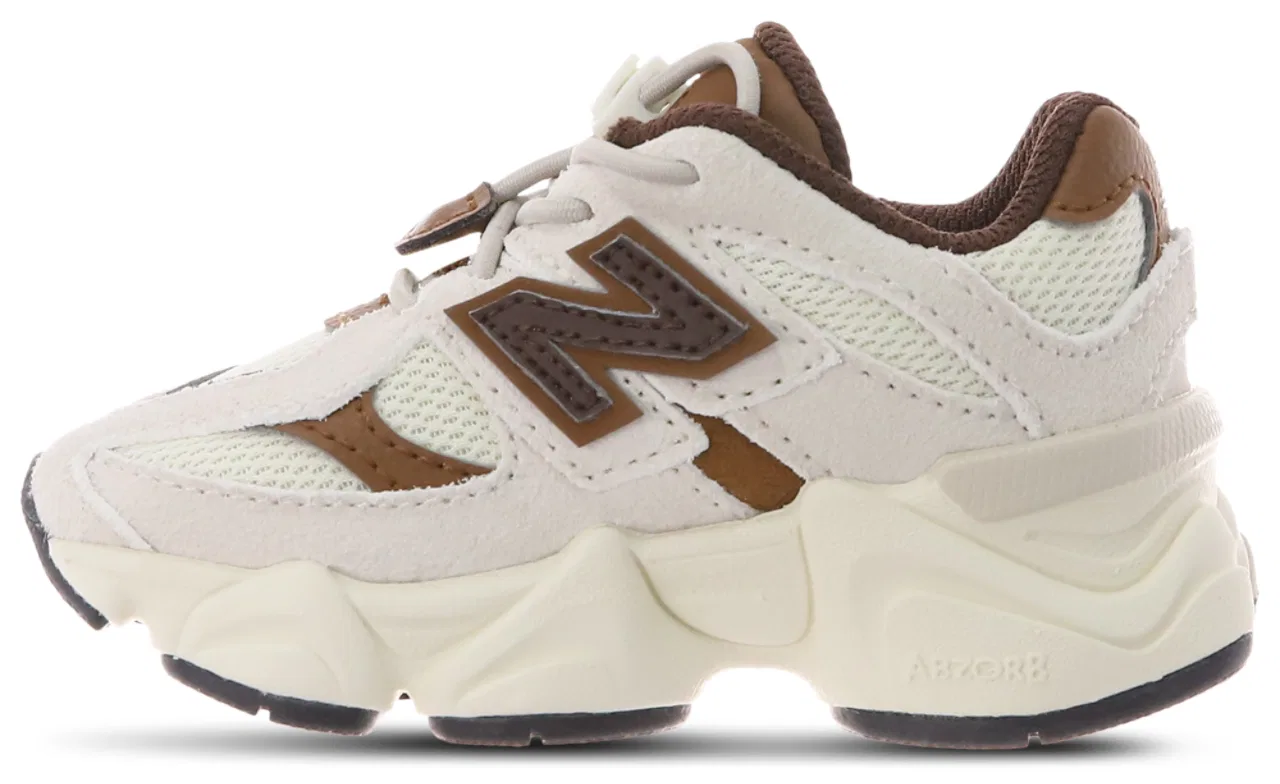 Кроссовки для мальчиков 9060 New Balance, цвет White/Brown — фото 2