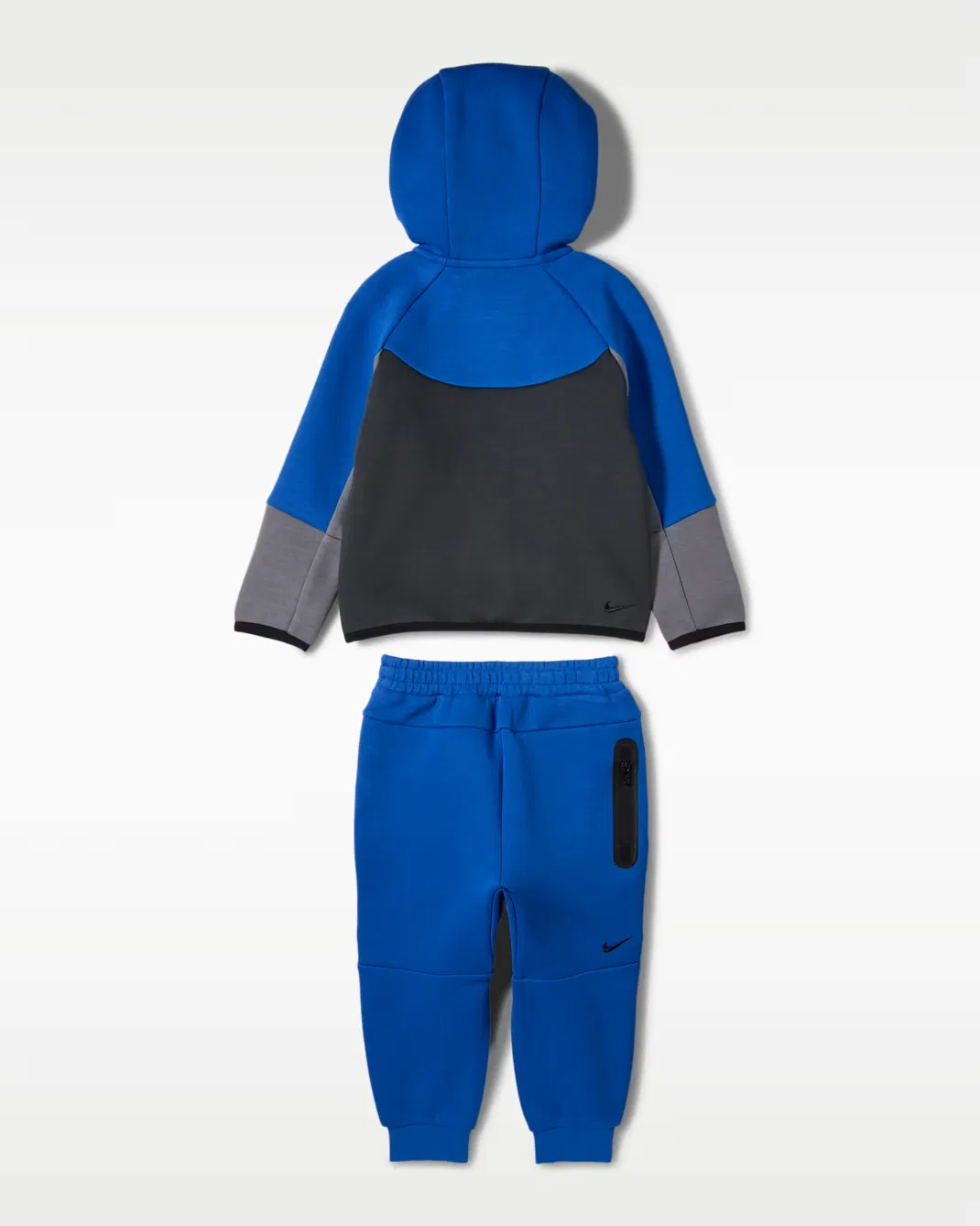 Детский флисовый комбинезон (2 предмета) на молнии, размер 12-24 месяца Nike Sportswear, Game Royal — фото 2