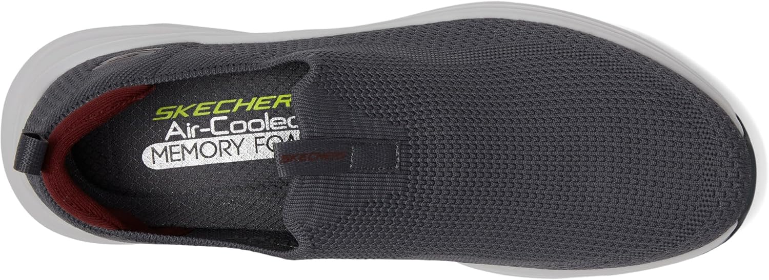 Мужские лоферы Skechers Vapor Foam Covert, красный/угольный — фото 2