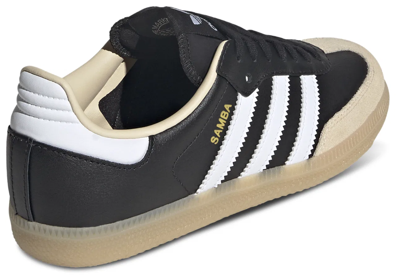 Кроссовки для мальчиков Samba Adidas, цвет White/Black/Beige — фото 3