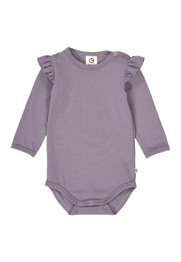 Боди с длинным рукавом Body Musli By Green Cotton, Lilac Fog, сиреневый