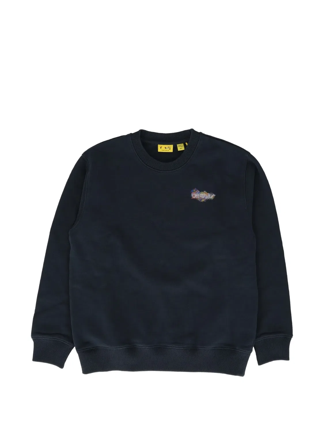 OFF-WHITE Синий хлопковый свитшот