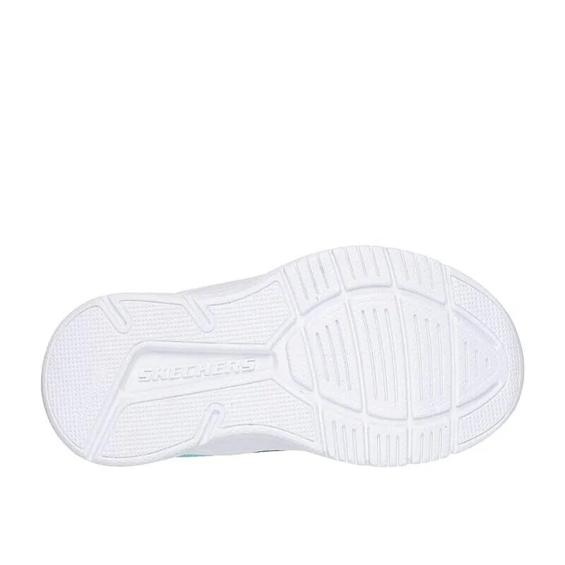 Детские кроссовки для девочек с принтом 303575NAQPR Skechers, Hellblau Violett Schwarz — фото 3