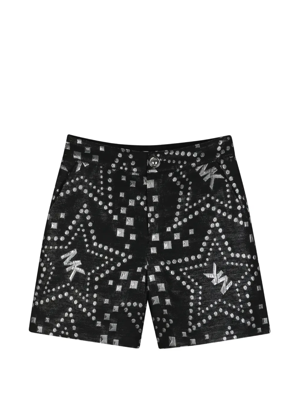 Жаккардовые шорты с логотипом Michael Kors Kids, черный