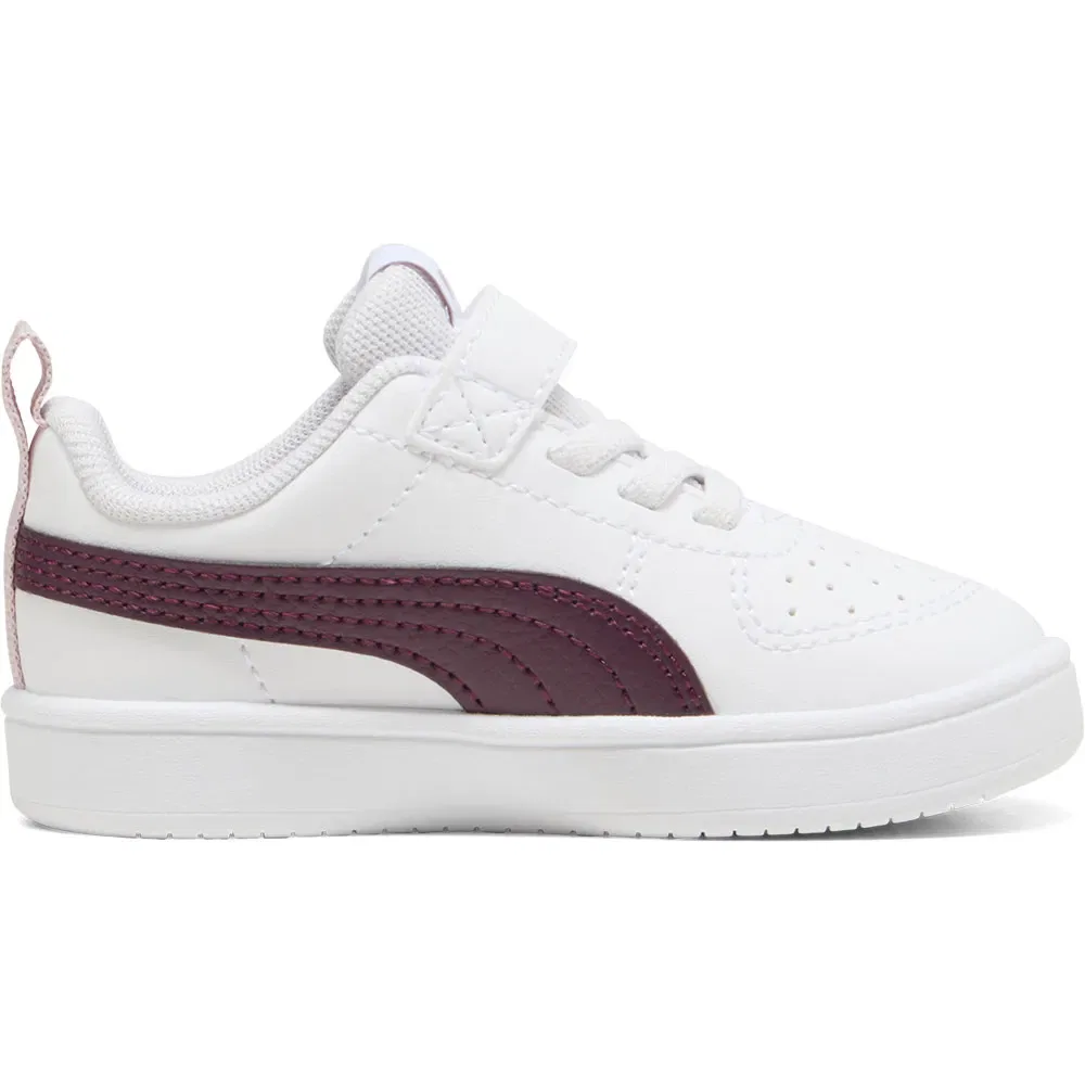 Детские кроссовки для девочек с липучками Puma Rickie AC+ Inf, White