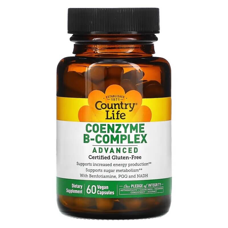 

Комплекс коэнзимов группы B Country Life, 60 капсул