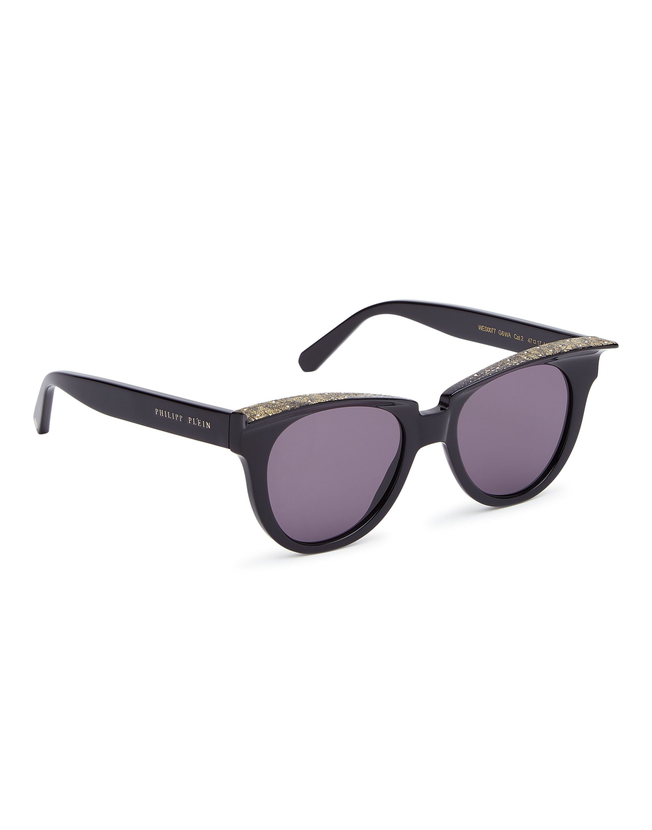 

Женские солнцезащитные очки PHILIPP PLEIN, цвет gold/brown/sfu,/no glv