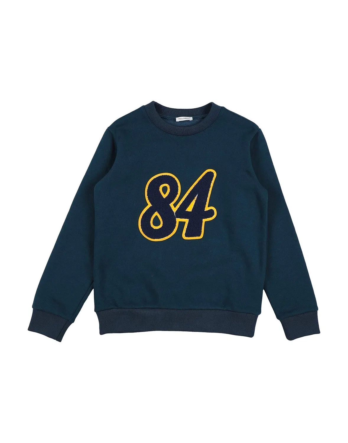 Свитшот из французского терье с вышивкой Dolce&Gabbana, Deep Teal