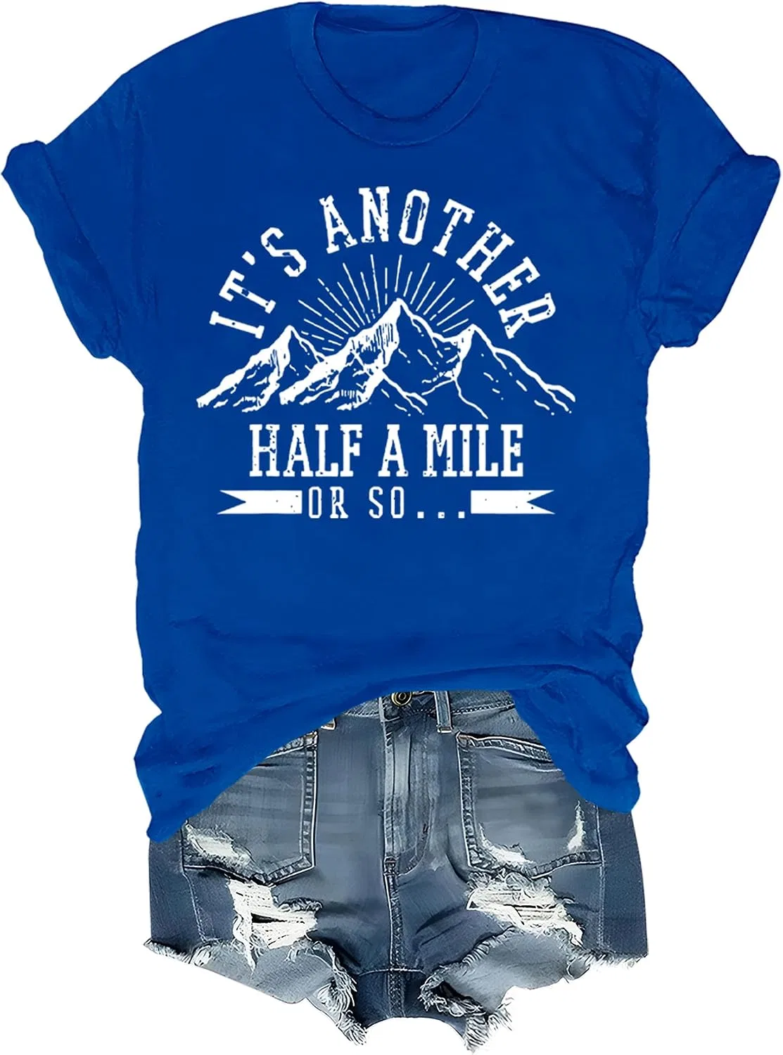 Мужская футболка с принтом Regular Fit, Sapphire Blue