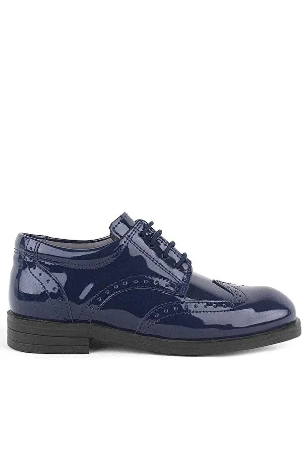 Детские туфли для мальчиков на шнуровке Titan Rakerplus, Navy Blue — фото 3