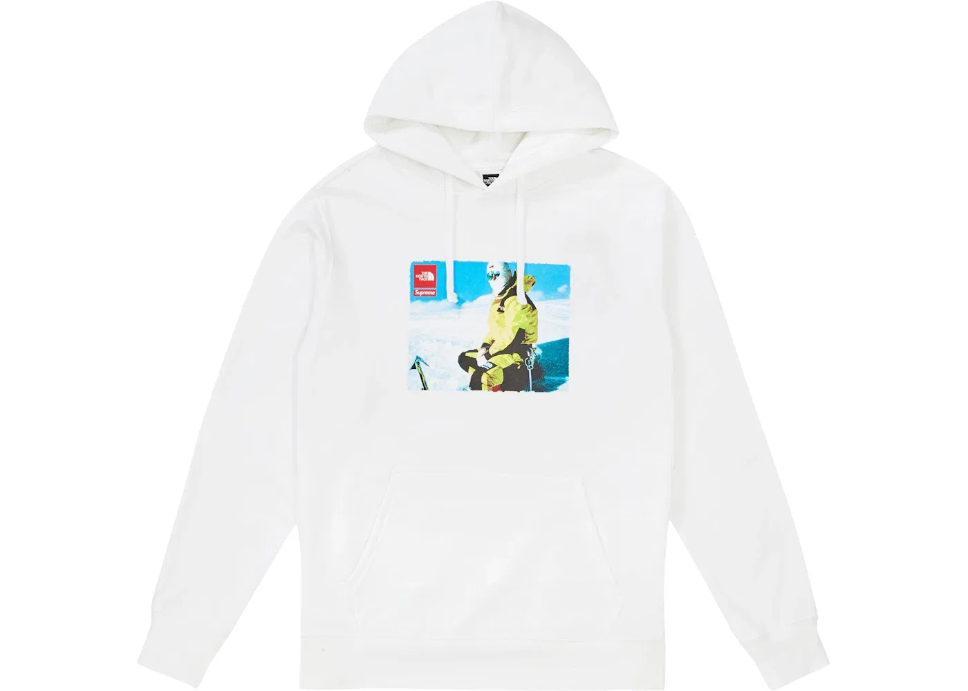 Мужской худи с принтом Supreme The North Face, White