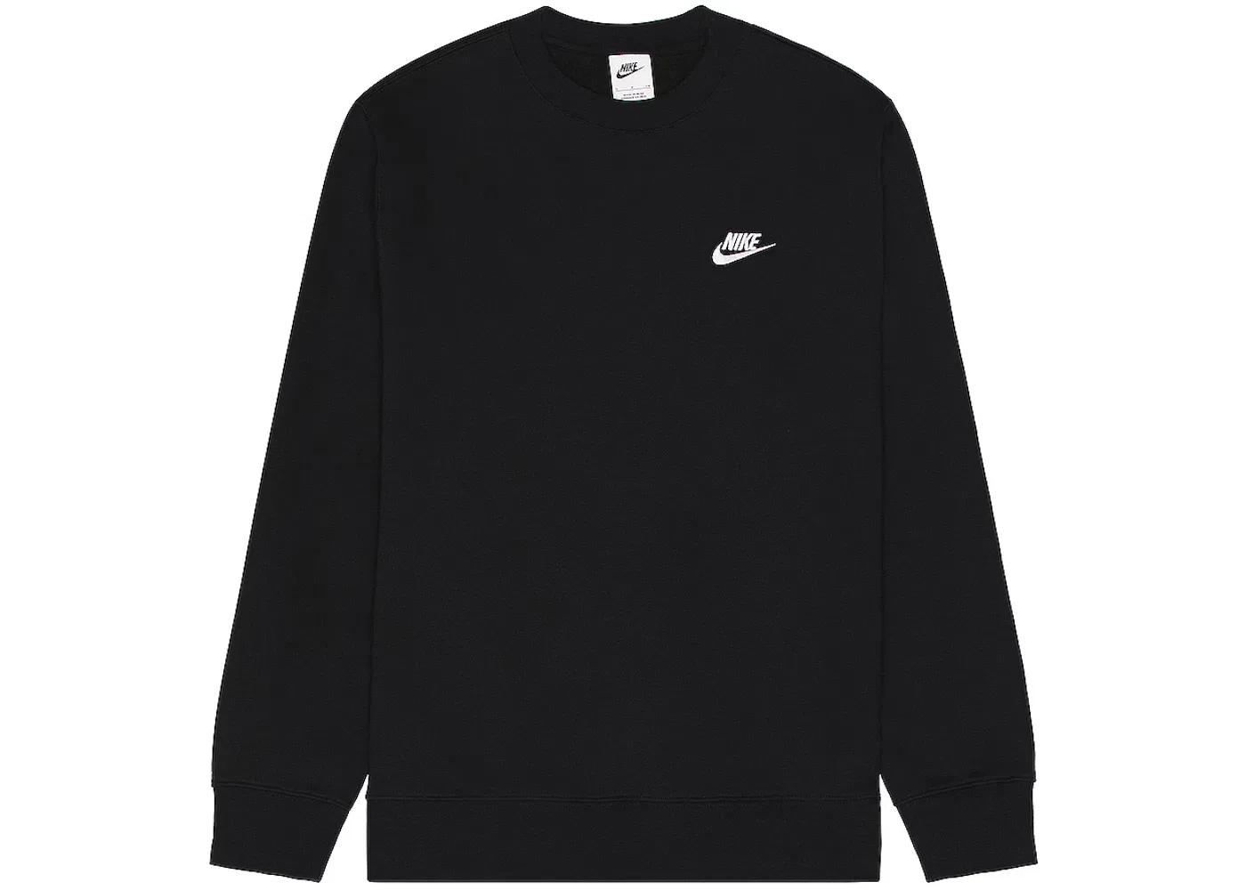 Мужской свитшот с круглым вырезом Crewneck Nike, Black/White