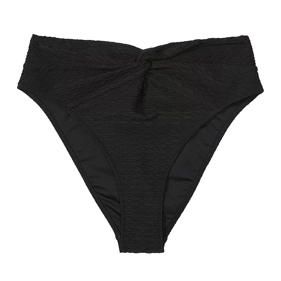 

Плавки бикини Victoria's Secret Swim Mix & Match High-Waist Twist Cheeky Fishnet, черный