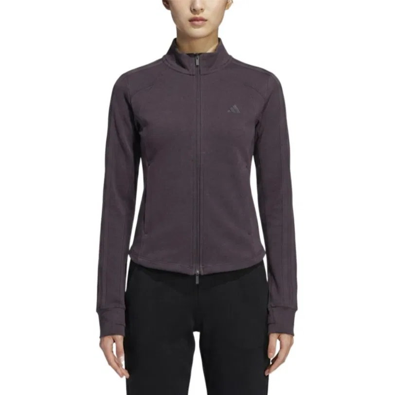 Женская куртка с воротником-стойкой Adidas, Dark Gray Purple