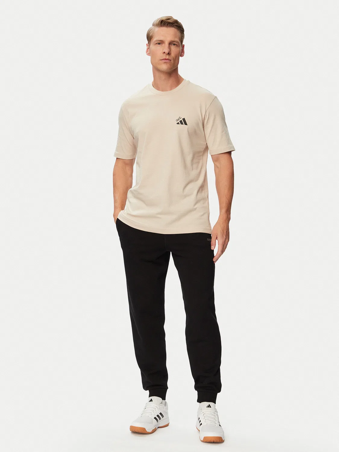 Мужская футболка стандартного кроя Sushi Graphic Adidas, светло-бежевый — фото 2