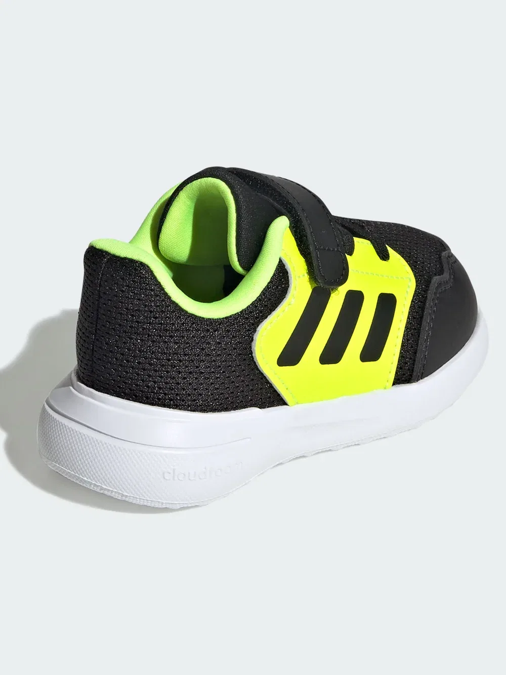 Tensaur run 3.0 унисекс - кроссовки для бега по шоссе Adidas Performance, Core Black Core Black Lucid Lemon — фото 4