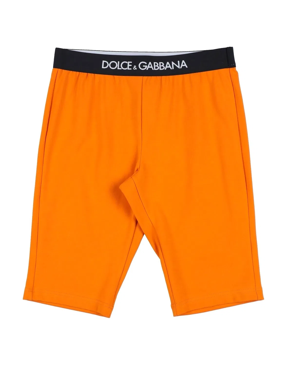 Подростковые джерси-шорты для девочек с логотипом Dolce&Gabbana, оранжевый