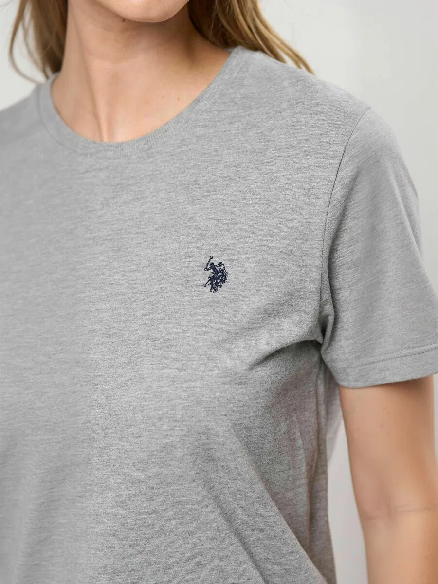 Топ 'UWLeika' серого цвета с пятнистым рисунком U.S. POLO ASSN. — фото 4