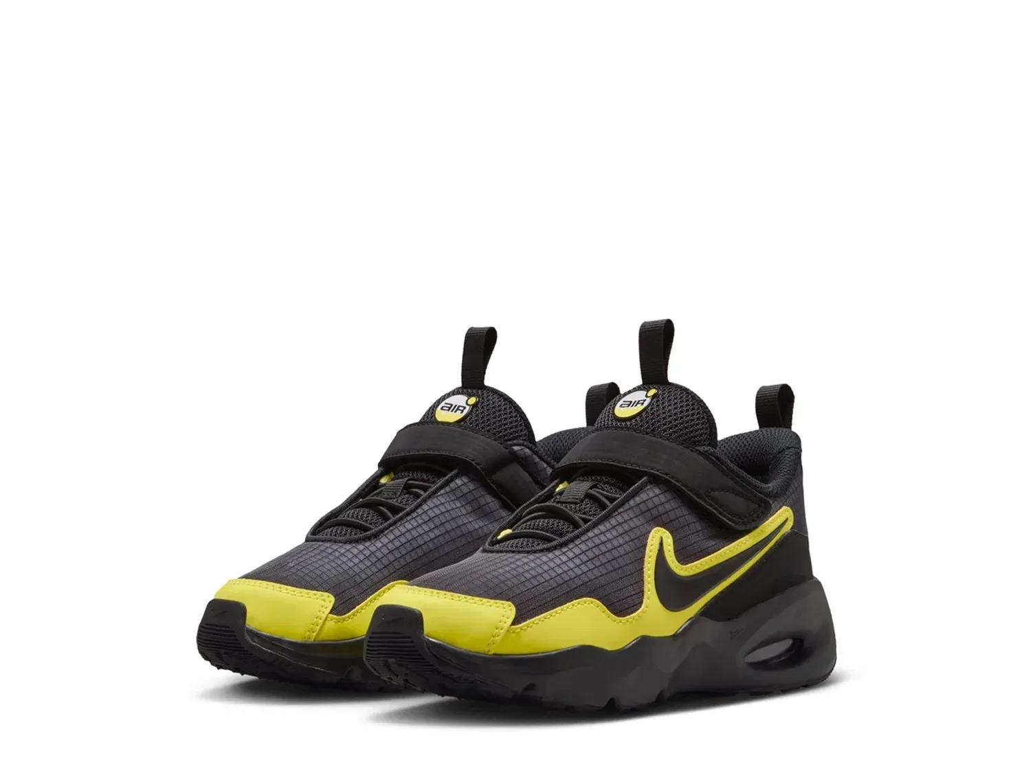 Кроссовки Air Max Nova для мальчиков, Nike, черно-желтые — фото 3